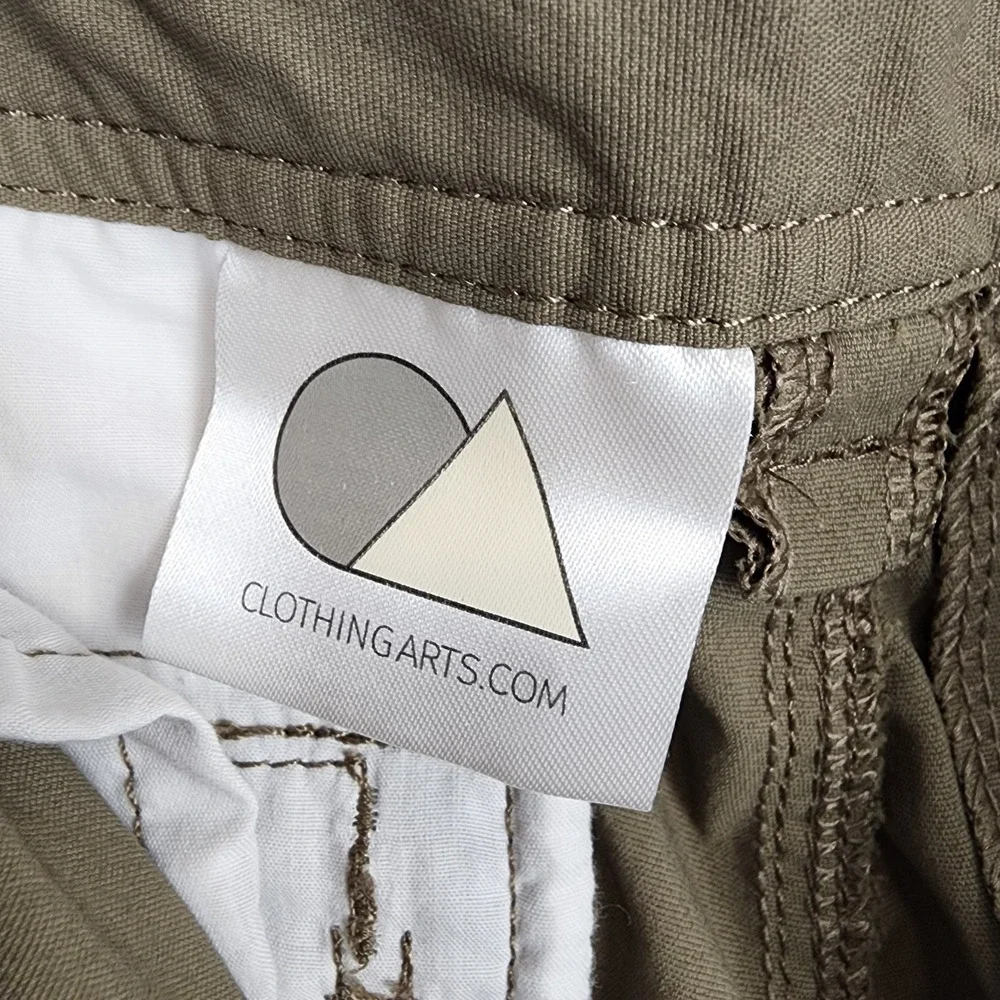Clothing Arts P Cubed‎ Pickpocket Proof Olive Green Pants Women's Size 8 Tall